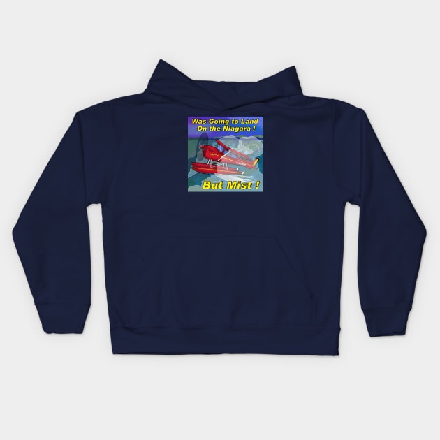 Landing on Niagara Falls Kids Hoodie by lytebound